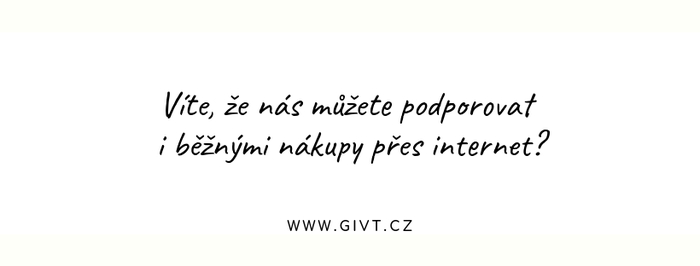 Podpořte NF PASTELKA - proměňte své nákupy v dobrý skutek! Podpořte NF PASTELKA - proměňte své nákupy v dobrý skutek!